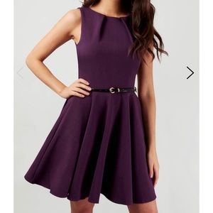 ModCloth Luck Be A Lady Purple Skater Dress